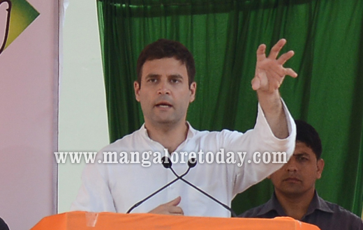 Rahul Gandhi speaking